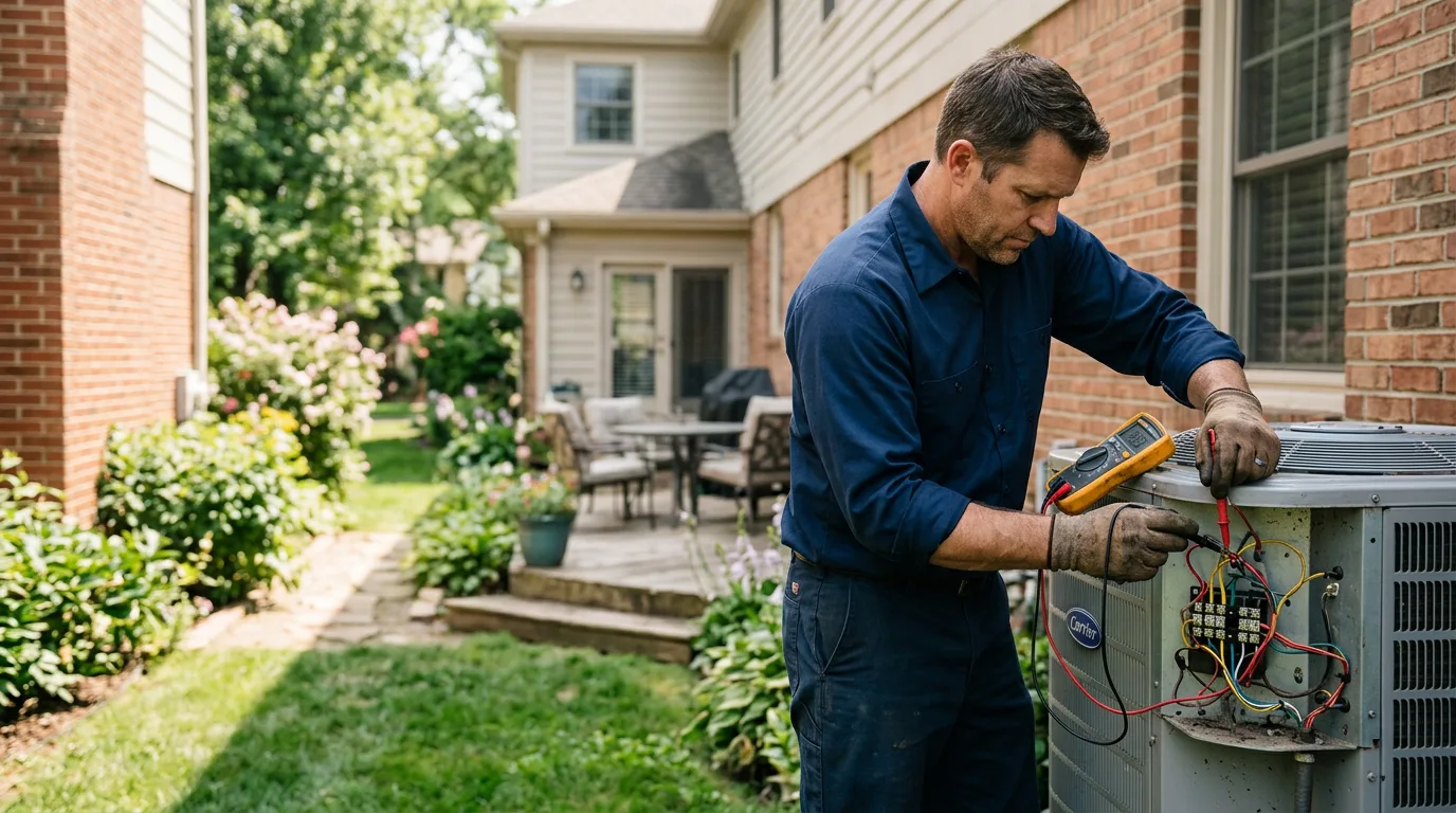 HVAC technician working near Brownsville, CA